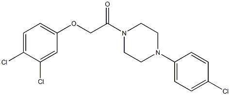 1-(4-chlorophenyl)-4-[(3,4-dichlorophenoxy)acetyl]piperazine