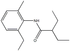 2-ethyl-N-(2-ethyl-6-methylphenyl)butanamide Structure