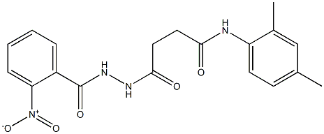 N-(2,4-dimethylphenyl)-4-[2-(2-nitrobenzoyl)hydrazino]-4-oxobutanamide Struktur