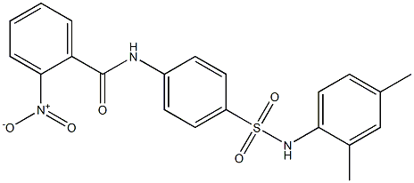 N-{4-[(2,4-dimethylanilino)sulfonyl]phenyl}-2-nitrobenzamide Struktur