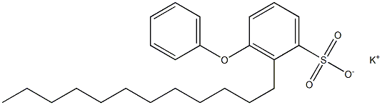 3-Phenoxy-2-dodecylbenzenesulfonic acid potassium salt Struktur