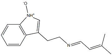 N-[2-(1H-Indol-3-yl)ethyl]-3-methyl-2-buten-1-imine N-oxide Struktur
