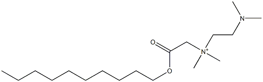 N-[2-(Dimethylamino)ethyl]-N,N-dimethyl-2-(decyloxy)-2-oxo-1-ethanaminium Struktur