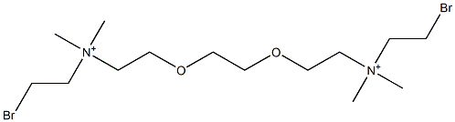 2,2'-[Ethylenebis(oxy)]bis[N-(2-bromoethyl)-N,N-dimethylethanaminium] Struktur