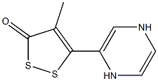 5-[(1,4-Dihydropyrazin)-2-yl]-4-methyl-3H-1,2-dithiol-3-one Structure