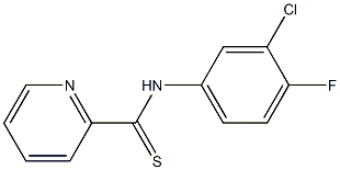 N-[3-Chloro-4-fluorophenyl]pyridine-2-carbothioamide Struktur