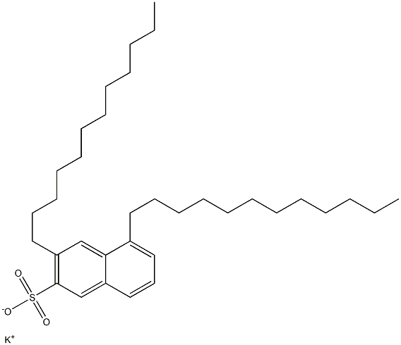 3,5-Didodecyl-2-naphthalenesulfonic acid potassium salt Struktur