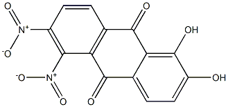 1,2-Dihydroxy-5,6-dinitroanthraquinone Structure