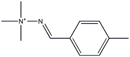 (E)-2-(p-Methylbenzylidene)-1,1,1-trimethylhydrazinium Structure