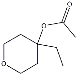 4-Acetyloxy-4-ethyltetrahydro-2H-pyran Struktur