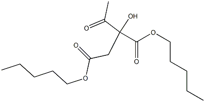 2-Acetyl-L-malic acid dipentyl ester Struktur