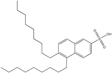 5,6-Dinonyl-2-naphthalenesulfonic acid Structure