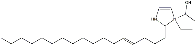 1-Ethyl-2-(4-heptadecenyl)-1-(1-hydroxyethyl)-4-imidazoline-1-ium Struktur