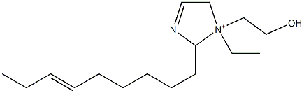 1-Ethyl-1-(2-hydroxyethyl)-2-(6-nonenyl)-3-imidazoline-1-ium Struktur