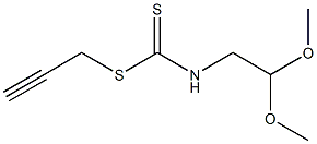 N-(2,2-Dimethoxyethyl)dithiocarbamic acid 2-propynyl ester Struktur