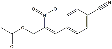Acetic acid 2-nitro-3-[4-cyanophenyl]-2-propenyl ester