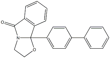 2,3-Dihydro-9b-(4-phenylphenyl)oxazolo[2,3-a]isoindol-5(9bH)-one Structure