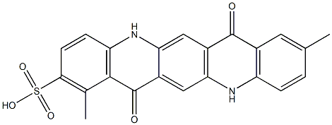 5,7,12,14-Tetrahydro-1,9-dimethyl-7,14-dioxoquino[2,3-b]acridine-2-sulfonic acid