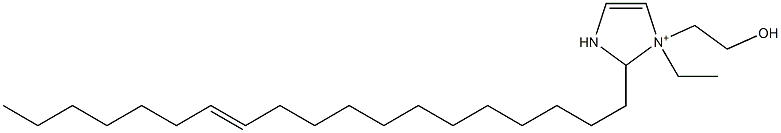 1-Ethyl-1-(2-hydroxyethyl)-2-(12-nonadecenyl)-4-imidazoline-1-ium Struktur