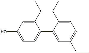 3-Ethyl-4-(2,5-diethylphenyl)phenol Struktur