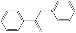 1-(2-Phenyl-2-oxoethyl)pyridinium Struktur
