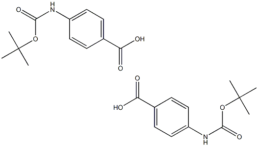 4-(TERT-BUTOXYCARBONYLAMINO)BENZOIC ACID 4-(叔丁氧甲酰基氨基)苯甲酸, , 结构式