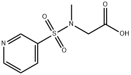 Glycine, N-methyl-N-(3-pyridinylsulfonyl)- Struktur