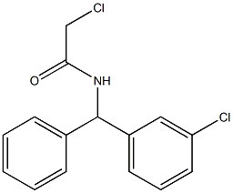 Acetamide, 2-chloro-N-[(3-chlorophenyl)phenylmethyl]- Struktur