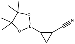 Cyclopropanecarbonitrile, 2-(4,4,5,5-tetramethyl-1,3,2-dioxaborolan-2-yl)- Struktur