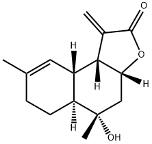 10Β-HYDROXYCADINA-4,11(13)-DIEN-12,8Β-OLIDE, 35001-23-1, 结构式