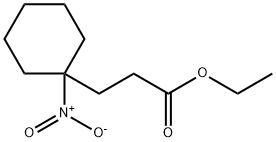 Cyclohexanepropanoic acid, 1-nitro-, ethyl ester Struktur