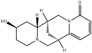 (7R)-7,7aα,8,9,10,11,13,14-オクタヒドロ-9β-ヒドロキシ-7β,14β-メタノ-4H,6H-ジピリド[1,2-a:1',2'-e][1,5]ジアゾシン-4-オン 化学構造式