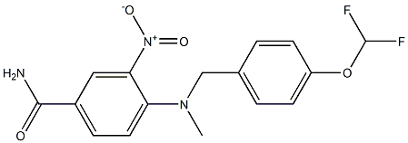 Benzamide, 4-[[[4-(difluoromethoxy)phenyl]methyl]methylamino]-3-nitro-|