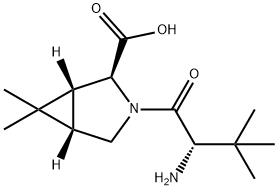 3-Azabicyclo[3.1.0]hexane-2-carboxylic acid, 3-[(2S)-2-amino-3,3-dimethyl-1-oxobutyl]-6,6-dimethyl-, (1R,2S,5S)-|(1R,2S,5S)-3-((S)-2-氨基-3,3-二甲基丁酰基)-6,6-二甲基-3-氮杂双环[3.1.0]己烷-2-羧酸