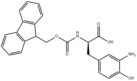 (9H-Fluoren-9-yl)MethOxy]Carbonyl D-Tyr(3-NO2)-OH Struktur