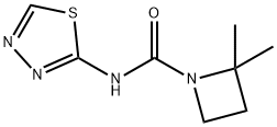 2,2-dimethyl-N-(1,3,4-thiadiazol-2-yl)azetidine-1-ca
rboxamide Structure