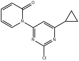 2-chloro-4-(1H-pyridin-2-one)-6-cyclopropylpyrimidine|