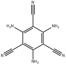 1,3,5-Benzenetricarbonitrile, 2,4,6-triamino- Structure