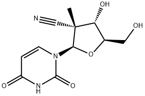 Uridine, 2'-cyano-2'-deoxy-2'-methyl-, (2'R)- Struktur