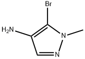 1H-Pyrazol-4-amine, 5-bromo-1-methyl- Struktur