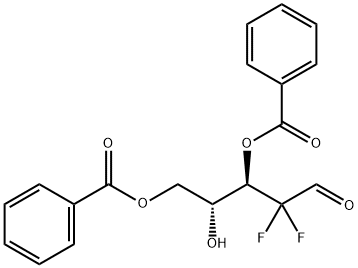 2-Deoxy-2,2-difuoro-D-ribofuranose-3,5-dibenzoate Structure