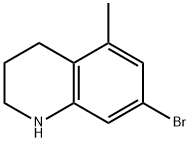 Quinoline, 7-bromo-1,2,3,4-tetrahydro-5-methyl- Structure