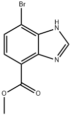 methyl 7-bromo-1H-benzo[d]imidazole-4-carboxylate Struktur