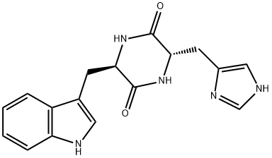cyclo-L-Trp-L-His Struktur