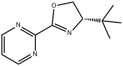 Pyrimidine, 2-[(4S)-4-(1,1-dimethylethyl)-4,5-dihydro-2-oxazolyl]-|(S)-4-(叔丁基)-2-(嘧啶-2-基)-4,5-二氢恶唑