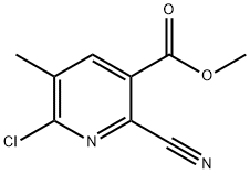 methyl 6-chloro-2-cyano-5-methylnicotinate|methyl 6-chloro-2-cyano-5-methylnicotinate