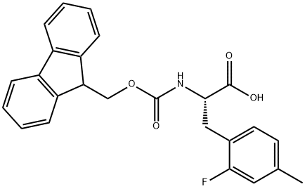 N-Fmoc-2-fluoro-4-methyl-L-phenylalanine Structure