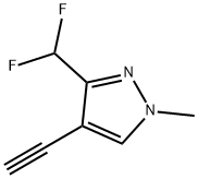 3-(difluoromethyl)-4-ethynyl-1-methyl-1H-pyrazole Structure