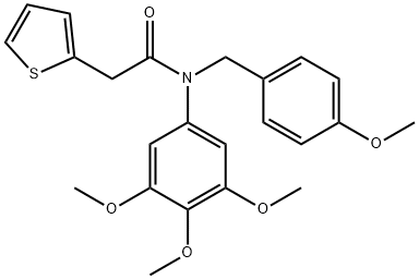 2-Thiopheneacetamide, N-[(4-methoxyphenyl)methyl]-N-(3,4,5-trimethoxyphenyl)-|化合物 VII-31