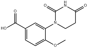 Benzoic acid, 4-methoxy-3-(tetrahydro-2,4-dioxo-1(2H)-pyrimidinyl)-|4-甲氧基-3-(四氢-2,4-二氧-1(2H)-嘧啶基)-苯甲酸